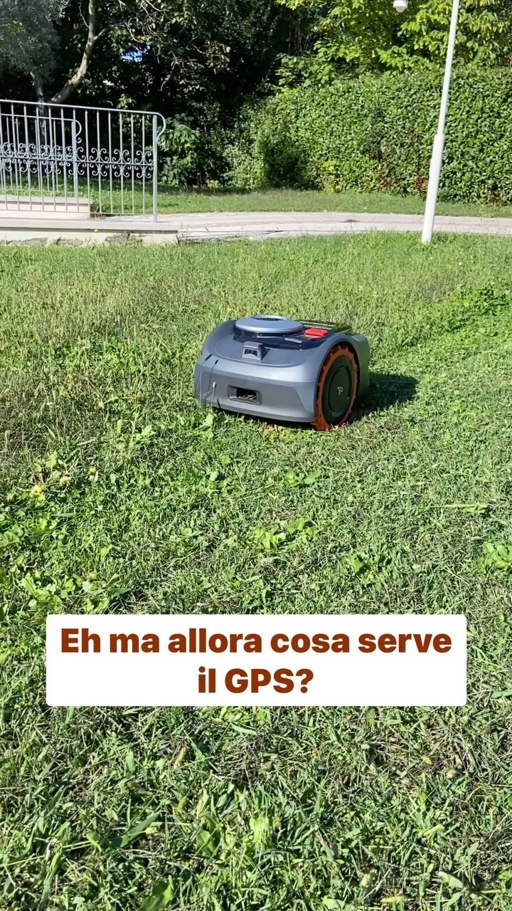 Robot senza filo perimetrale su prato alto