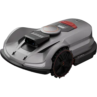 Robot rasaerba Sunseeker Elite X7 Plus Gen 2 grigio, visto di lato
